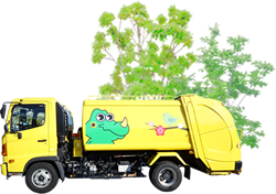 ゴミ収集車（糸島環境開発）の画像